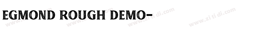 egmond rough demo字体转换